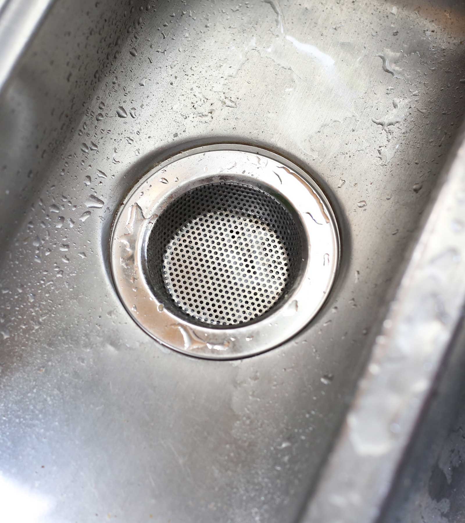 Cleaned and Working Sink Drain